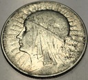 5 zł złotych 1934 Głowa Kobiety Polonia Jadwiga Babka SREBRO