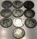 LOT ZESTAW 10 x 2 zł złote Głowa Kobiety Polonia SREBRO
