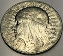 5 zł złotych 1933 Głowa Kobiety Polonia Jadwiga Babka SREBRO (nr 1)