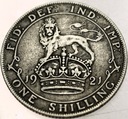 Anglia UK 1 szyling shilling 1921 Jerzy V George SREBRO
