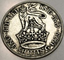 Anglia UK 1 szyling shilling 1929 Jerzy V George SREBRO