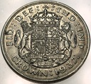 Anglia UK korona crown 1937 Jerzy VI George SREBRO