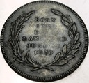 Anglia UK medal token 1830 Jerzy IV George żeton żałobny