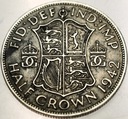 Anglia UK pół korony half crown 1942 Jerzy VI George SREBRO