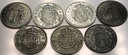 Anglia UK zestaw 7x pół korony half crown 1957-1967 Elżbieta II Elizabeth
