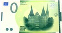 Zero 0 Euro - MEMO Euro Schein Lübeck Holstentor