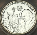 50 concordii dukat 2010 Jan Paweł II Solidarność MENNICA SREBRO