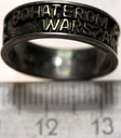 pierścień Bohaterom Powstania Warszawskiego 1944 cegiełka SREBRO