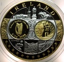 Wspólna Waluta Euro IRELAND Irlandia 40 mm SREBRO