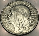 10 zł złotych 1932 Głowa Kobiety Polonia Jadwiga Babka SREBRO