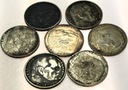 zestaw LOT Niemcy 7x 2 marki 1937-1939 Hindenburg SREBRO