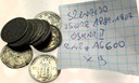 zestaw LOT Szwecja 9x 25 ore 1881-1907 Oskar II SREBRO
