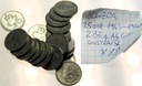 zestaw LOT Szwecja 19x 25 ore 1943-1950 Gustaw V SREBRO
