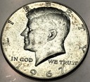 USA 1/2 Dolara 1967 Half Dollar Liberty JFK John F Kennedy SREBRO