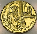 2 zł złote 1999 Jan Łaski Reformator Kościoła