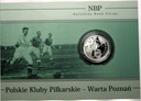 5 zł złotych 2013 Warta Poznań Polskie Kluby Piłkarskie SREBRO