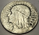 5 zł złotych 1934 Głowa Kobiety Polonia Jadwiga Babka SREBRO
