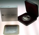 Kanada 1 dolar 1989 Rzeka MacKenzie River CERTYFIKAT ETUI SREBRO