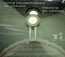 Kanada zestaw 10 centów 2004 Bell Canadian Open Mistrzostwa Golfa + znaczki