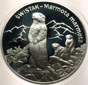20 zł złotych 2006 Świstak Zwierzęta Świata SREBRO