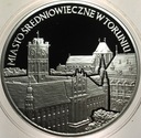 20 zł złotych 2007 TORUŃ Miasto Średniowieczne w Toruniu SREBRO