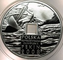 10 zł złotych 2008 Pekin Olimpiada Reprezentacja OTWÓR SREBRO