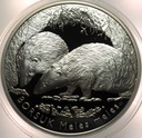 20 zł złotych 2011 Borsuk Zwierzęta Świata SREBRO