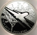 20 zł złotych 2011 SMOLEŃSK 10.04.2010 samolot SREBRO