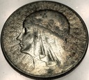 10 zł złotych 1932 Głowa Kobiety Polonia Jadwiga Babka SREBRO
