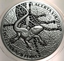 Jaszczurka Zielona Młode Zwierzęta SREBRO Ag 925