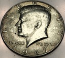 USA 1/2 Dolara 1967 Half Dollar Liberty JFK John F Kennedy SREBRO