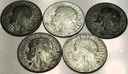 Zestaw LOT 5 x 2 zł złote Polonia Głowa kobiety SREBRO