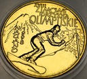 2 zł złote 1998 Nagano Zimowe Igrzyska Olimpijskie