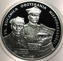 20 zł złotych 2008 NIEPODLEGŁOŚĆ 90 roczni odzyskania niepodległości SREBRO