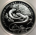 20 zł złotych 2009 Jaszczurka Zielona Zwierzęta Świata SREBRO (nr 2)
