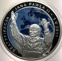 20 zł złotych 2011 Beatyfikacja Jana Pawła II SREBRO
