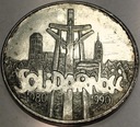 100000 zł złotych 1990 Solidarność TYP A uncja 1 oz SREBRO