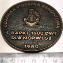 Medal Gdańska Stocznia Remontowa 4 Barki dla Norwegii