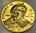 2 zł złote 1998 Zygmunt III Waza
