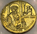 2 zł złote 1999 Jan Łaski Reformator Kościoła