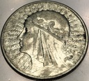 10 zł złotych 1932 Głowa Kobiety Polonia Jadwiga Babka SREBRO