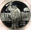 Bułgaria 5 lewa 1974 Wyzwolenie od faszyzmu SREBRO