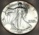 USA 1 dolar dollar 1990 American Silver Eagle uncja 1 oz SREBRO