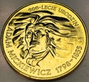 2 zł złote 1998 Adam Mickiewicz