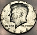 USA 1/2 Dolara 1966 Half Dollar Liberty JFK John F Kennedy SREBRO