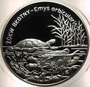 20 zł złotych 2002 Żółw Błotny Zwierzęta Świata SREBRO