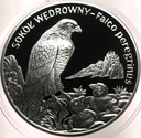 20 zł złotych 2008 Sokół Wędrowny Zwierzęta Świata SREBRO