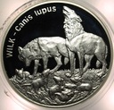 20 zł złotych 1999 Wilk Wilki Zwierzęta Świata SREBRO