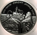 20 zł złotych 2005 350-lecie obrony Jasnej Góry Częstochowa SREBRO