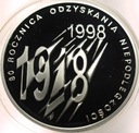 10 zł złotych 1998 Niepodległość 1918 SREBRO